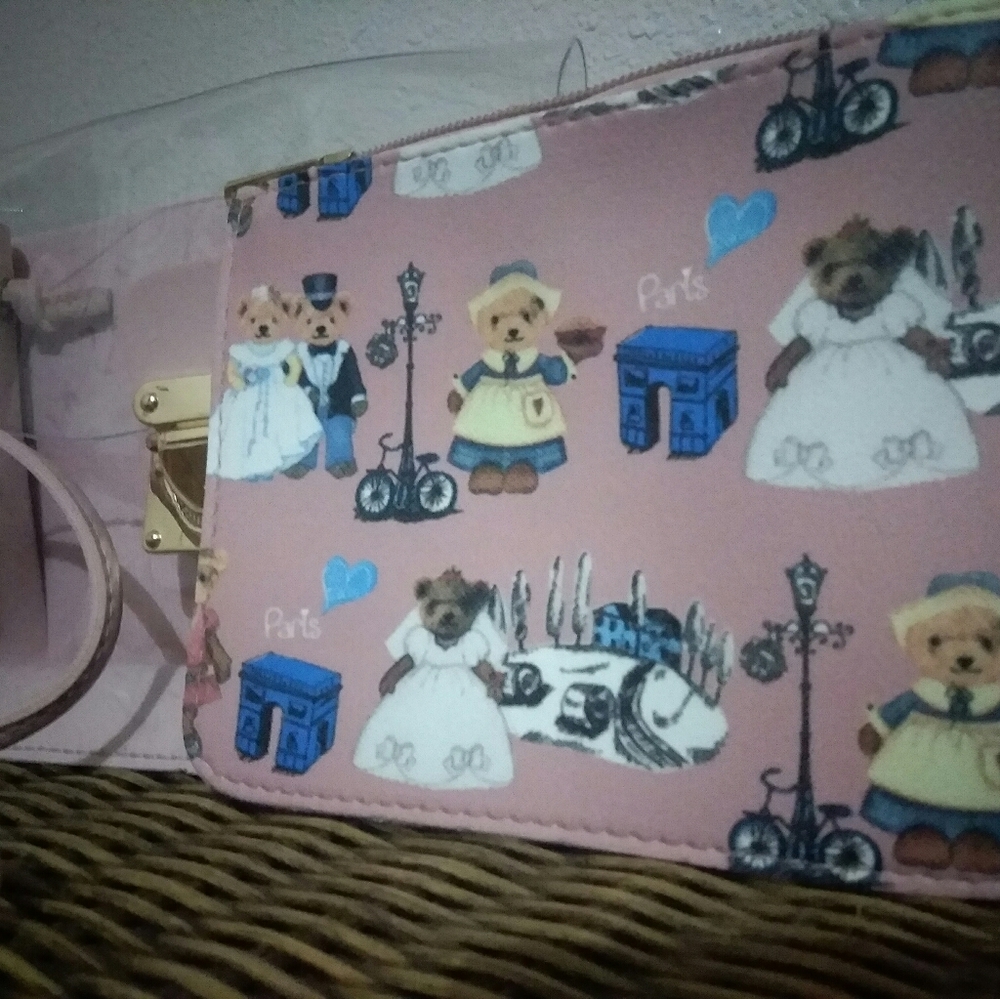 Girls Pink Bear Bag Small KIDS